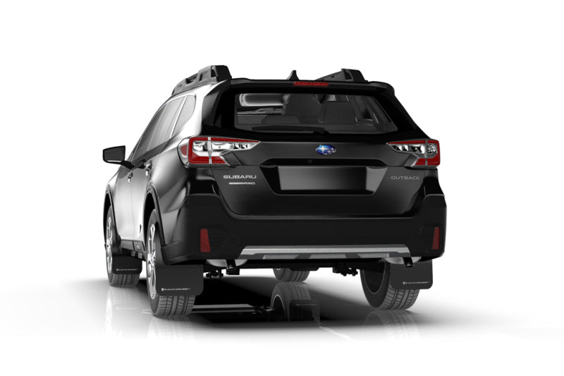 Rally Armor 20-22 Subaru Outback Black UR Mud Flap w/ White Logo - Black Ops Auto Works
