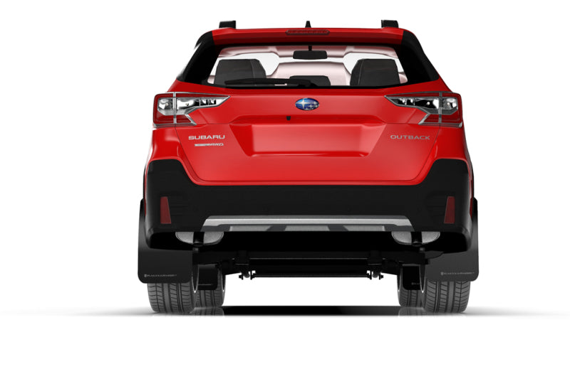 Rally Armor 20-22 Subaru Outback Black UR Mud Flap w/ White Logo - Black Ops Auto Works