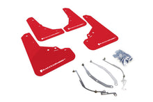 Load image into Gallery viewer, Rally Armor 2012-18 Fiat 500 (Pop/Sport/Lounge/Abarth) Red Mud Flap w/ White Logo - Black Ops Auto Works