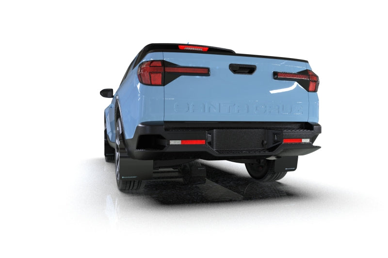 Rally Armor 2022 Hyundai Santa Cruz Black UR Mud Flap w/ Red Logo - Black Ops Auto Works