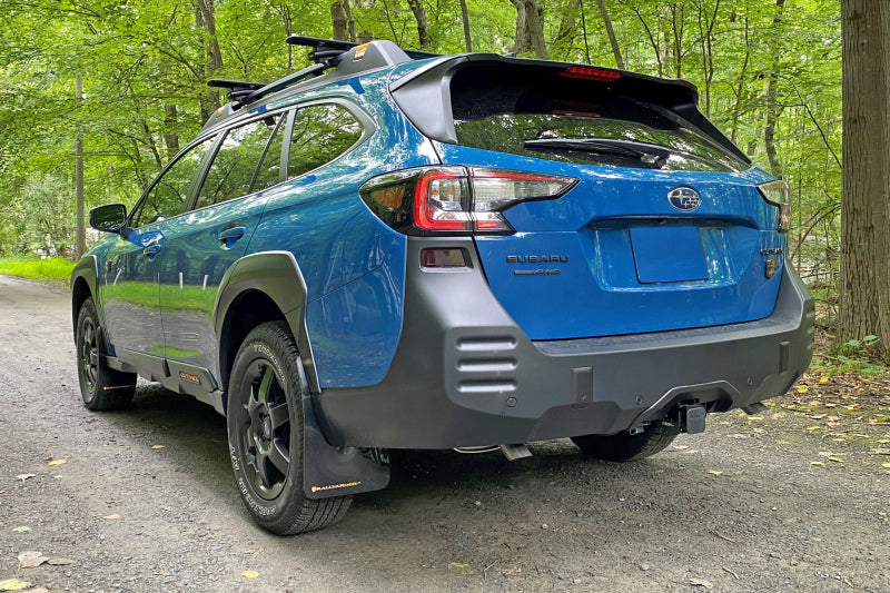 Rally Armor 2022 Subaru Outback Wilderness Black Mud Flap Blue Logo - Black Ops Auto Works