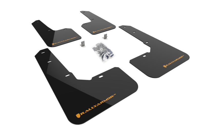Rally Armor 2022 Subaru Outback Wilderness Black Mud Flap Wild Orange Logo - Black Ops Auto Works
