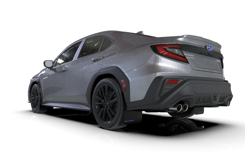 Rally Armor 2022 Subaru WRX Black UR Mud Flap w/ Blue Logo - Black Ops Auto Works