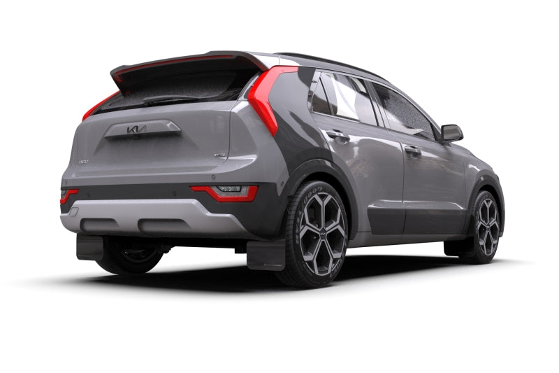 Rally Armor 2023 Kia Niro SG2 Black UR Mud Flap Dark Grey Logo - Black Ops Auto Works