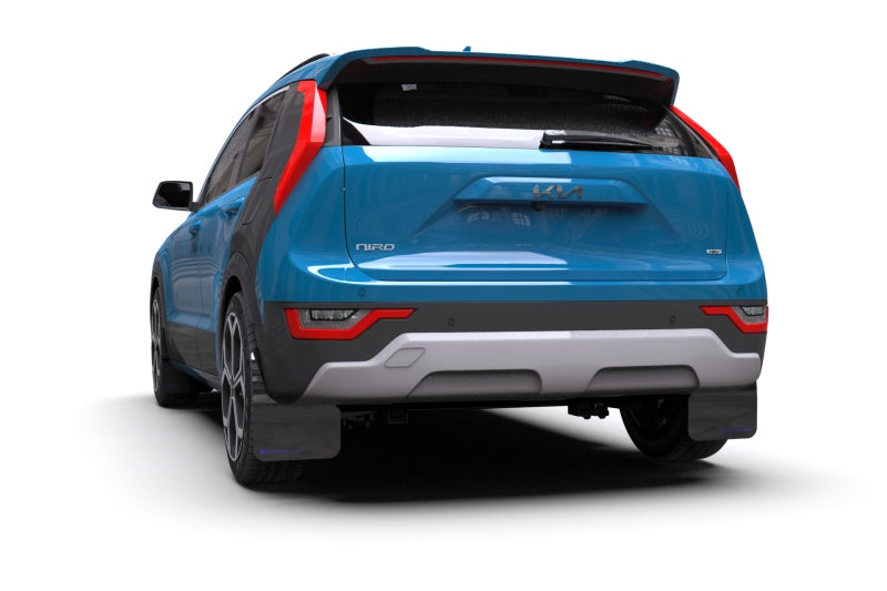 Rally Armor 2023 Kia Niro SG2 Black UR Mud Flap Dark Grey Logo - Black Ops Auto Works