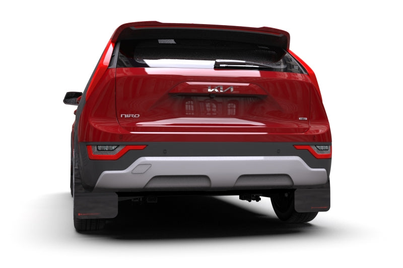 Rally Armor 2023 Kia Niro SG2 Black UR Mud Flap Dark Grey Logo - Black Ops Auto Works
