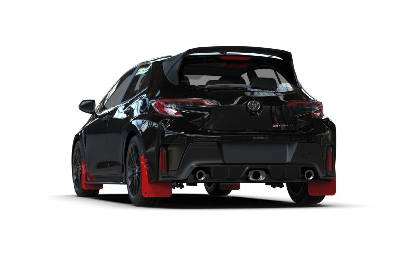 Rally Armor 2023 Toyota GR Corolla Red UR Mud Flap w/ Black Logo - Black Ops Auto Works
