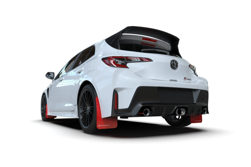 Rally Armor 2023 Toyota GR Corolla Red UR Mud Flap w/ Black Logo - Black Ops Auto Works
