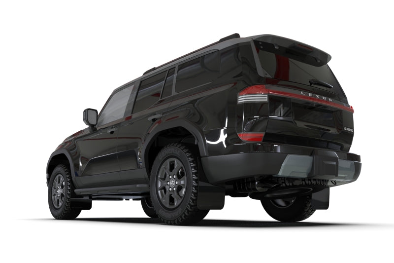 Rally Armor 2024+ Lexus GX-550 Overtrail Black UR Mud Flap Dark Green Logo Rally Armor RALMF142-UR-BLK-AGN