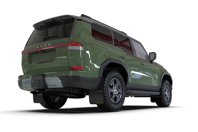 Rally Armor 2024+ Lexus GX-550 Overtrail Black UR Mud Flap Dark Grey Logo Rally Armor RALMF142-UR-BLK-DGRY