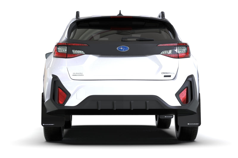 Rally Armor 2024 Subaru Crosstrek Red UR Mud Flap White Logo - Black Ops Auto Works