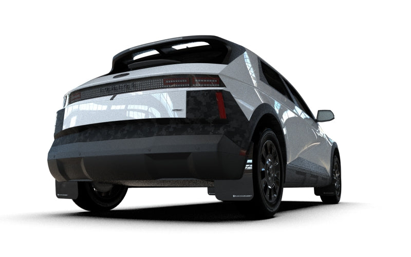 Rally Armor 2025 Hyundai Ioniq 5 XRT Black Mud Flap White Logo Rally Armor RALMF127-UR-BLK-WH