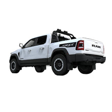 Load image into Gallery viewer, Rally Armor 21-25 Dodge Ram 1500 TRX Black UR Mud Flap - White Logo - Rally Armor MF128-UR-BLK-WH