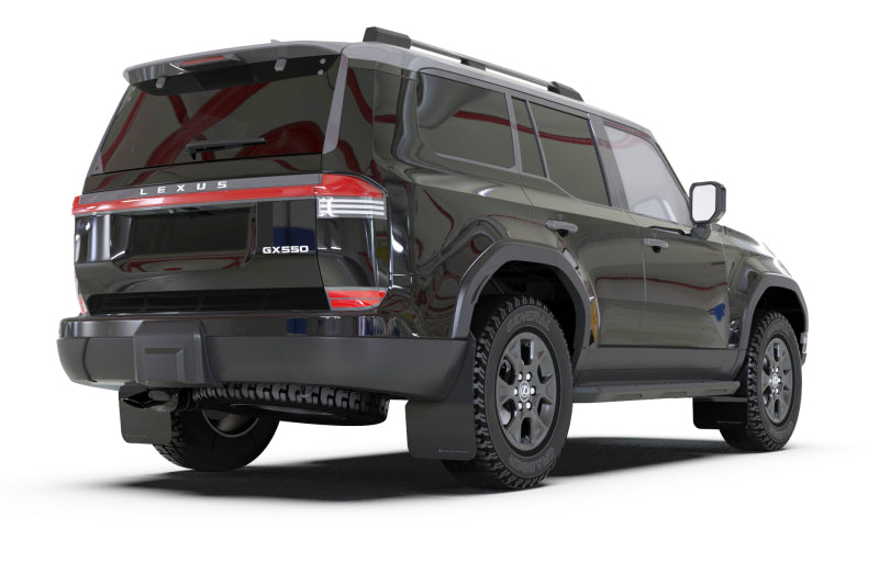 Rally Armor Rally Armor 24-25 Lexus GX 550 Luxury Black UR Mud Flap - Silver Logo