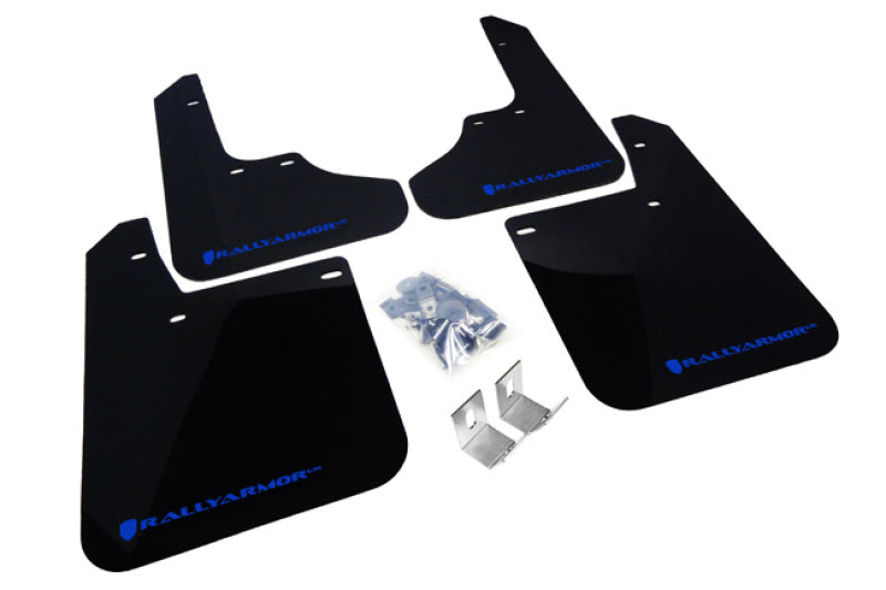 Rally Armor 93-01 Subaru Impreza RS Black UR Mud Flap w/ Blue Logo - Black Ops Auto Works