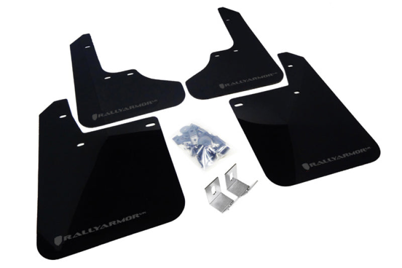 Rally Armor 93-01 Subaru Impreza RS Black UR Mud Flap w/ Grey Logo - Black Ops Auto Works