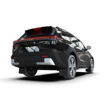 Load image into Gallery viewer, Rally Armor MF156-UR-BLK-MBK black UR mud flap kit with metallic black logo for 2026 Subaru Trailseeker, product photo 4