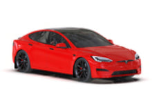 Load image into Gallery viewer, Rally Armor 21-23 Tesla Model S/ S Plaid Black UR Mud Flap w/ Metallic Black Logo - Rally Armor MF101-UR-BLK-MBK