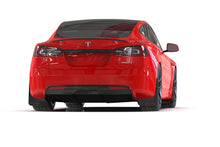 Load image into Gallery viewer, Rally Armor 21-23 Tesla Model S/ S Plaid Black UR Mud Flap w/ Metallic Black Logo - Rally Armor MF101-UR-BLK-MBK