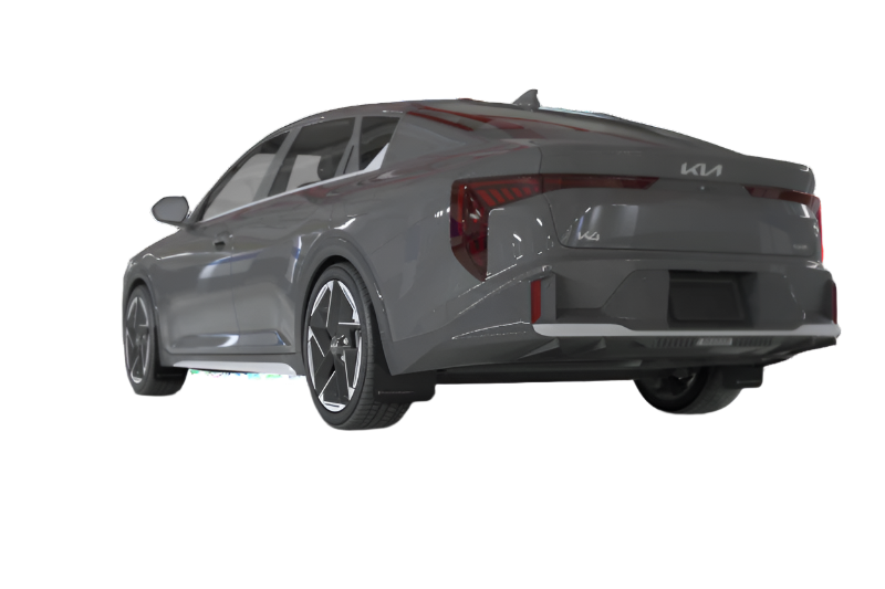 Rally Armor 2025+ Kia K4 Black Mud Flap Red Logo - Rally Armor MF111-UR-BLK-RD