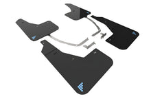 Load image into Gallery viewer, Rally Armor 2025 Hyundai Ioniq 5 PE Blk Mud Flap w/Light Blue Battery Logo - Rally Armor MF137-BAT-BLK-PBL