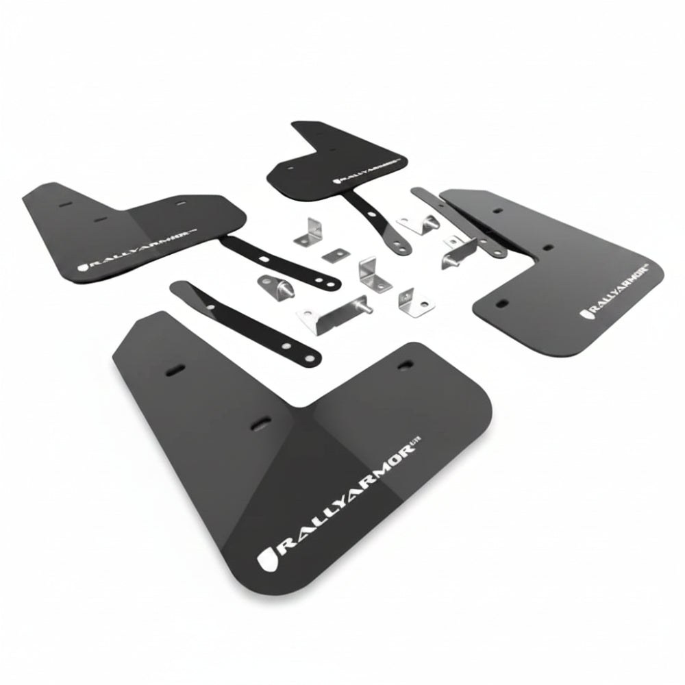 Rally Armor 2027 Kia EV5 Black UR Mud Flap - White Logo - Rally Armor MF140-UR-BLK-WH
