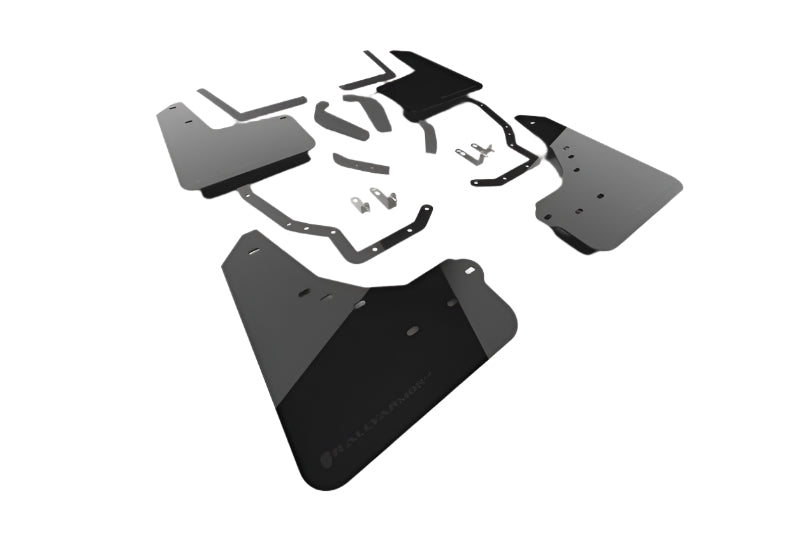 Rally Armor 2025+ Toyota 4Runner Black UR Mud Flap w/ Metallic Black Logo - Rally Armor MF148-UR-BLK-MBK