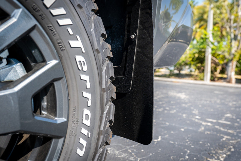 Rally Armor 2025+ Toyota 4Runner Black UR Mud Flap w/ Metallic Black Logo - Rally Armor MF148-UR-BLK-MBK