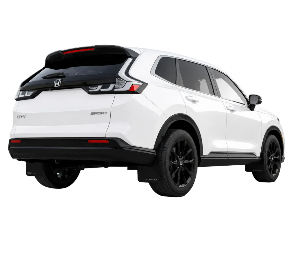 Rally Armor 23-26 Honda CR-V Black Mud Flap - White Logo - Rally Armor MF149-UR-BLK-WH