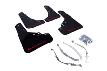 Load image into Gallery viewer, Rally Armor 12-18 Fiat 500 (Pop/Sport/Lounge/Abarth) Black UR Mud Flap w/ Red Logo - Rally Armor MF25-UR-BLK/RD