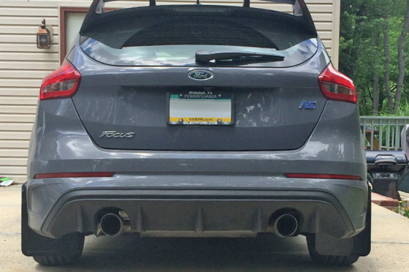 Rally Armor 12-19 Ford Focus ST / 16-19 RS Red Mud Flap w/ White Logo - Rally Armor MF27-UR-RD/WH