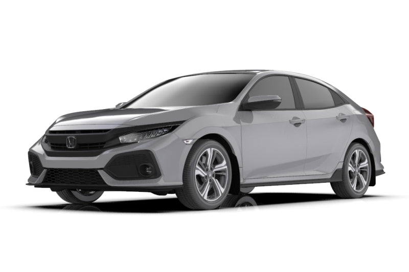 Rally Armor 17-21 Honda Civic Sport & Touring (Hatch) Black UR Mud Flap w/ Dark Grey Logo - Rally Armor MF51-UR-BLK/DGRY