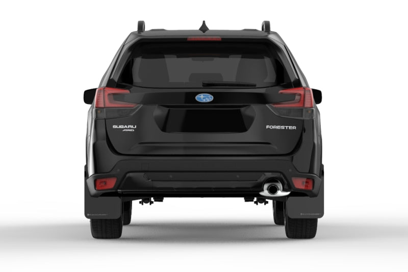 Rally Armor 19-21 Subaru Forester Black UR Mud Flap w/ Grey Logo - Rally Armor MF52-UR-BLK/GRY