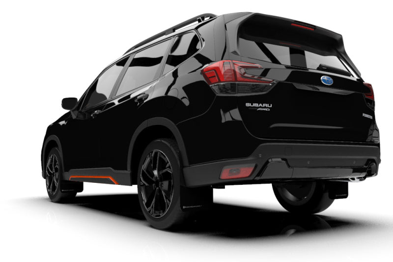 Rally Armor 19-21 Subaru Forester Black UR Mud Flap w/ Grey Logo - Rally Armor MF52-UR-BLK/GRY
