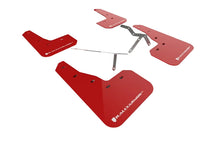 Load image into Gallery viewer, Rally Armor MF90-UR-RD/WH red mud flap close-up white logo