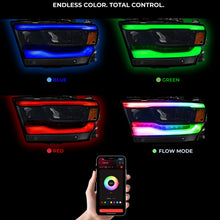 Load image into Gallery viewer, RGB Halo Kits Ram 1500 (Mid-Level Trim) Multicolor DRL Boards (2019-2024)