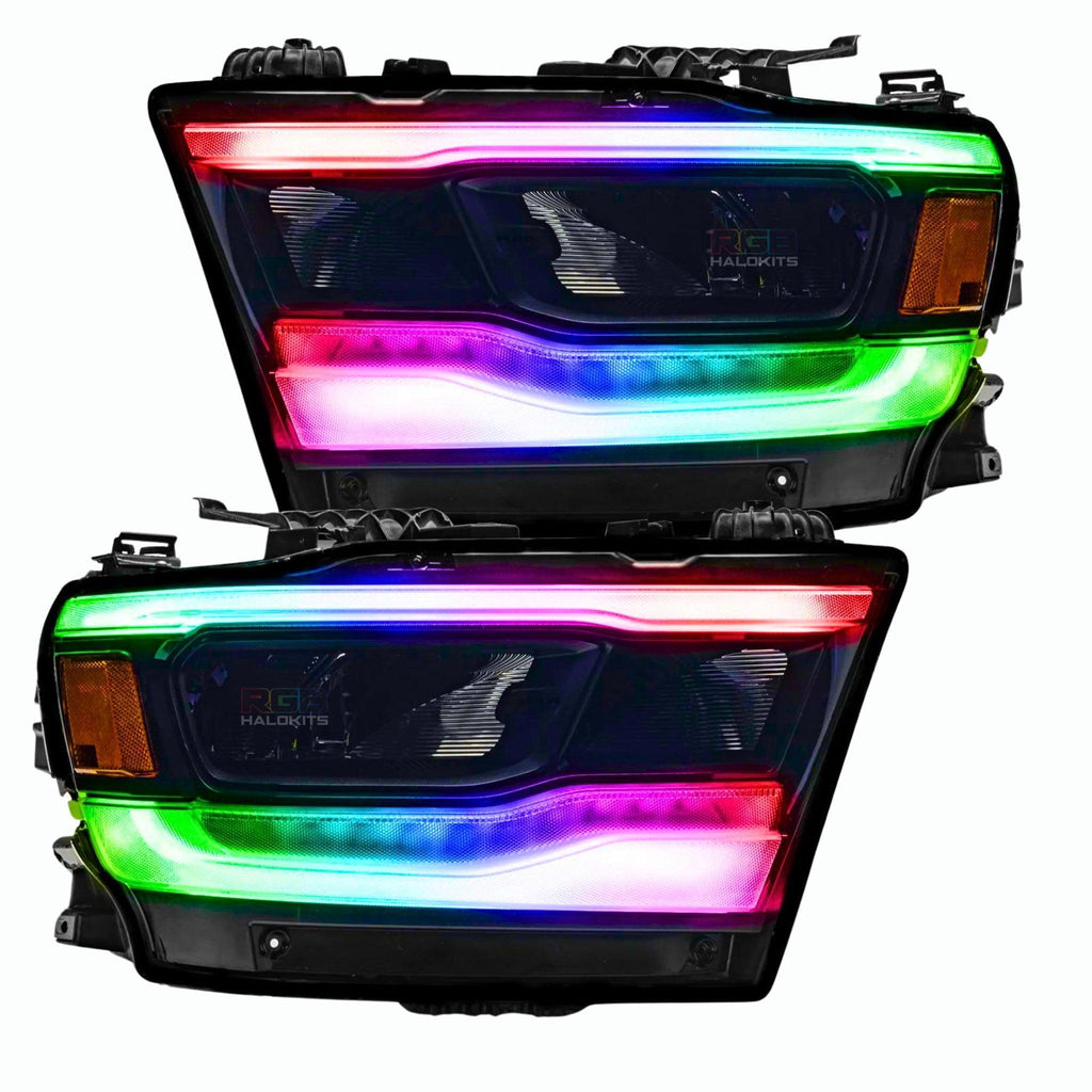 RGB Halo Kits G5x3 | A20 | P2 - BX1 Ram 1500 (Mid-Level Trim) Multicolor DRL Boards (2019-2024)