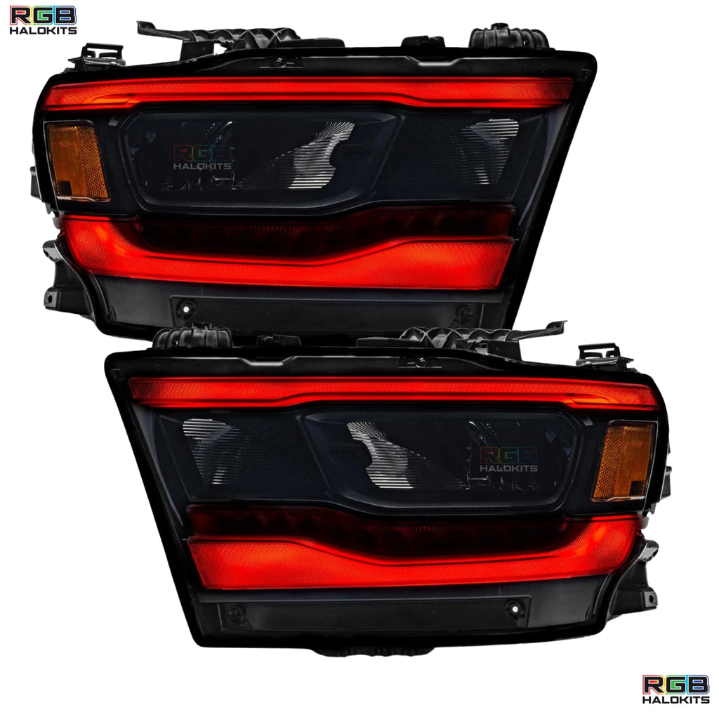 RGB Halo Kits Q6 | A11 | P2 - BX3 Ram 1500 (Mid-Level Trim) Multicolor DRL Boards (2019-2024)