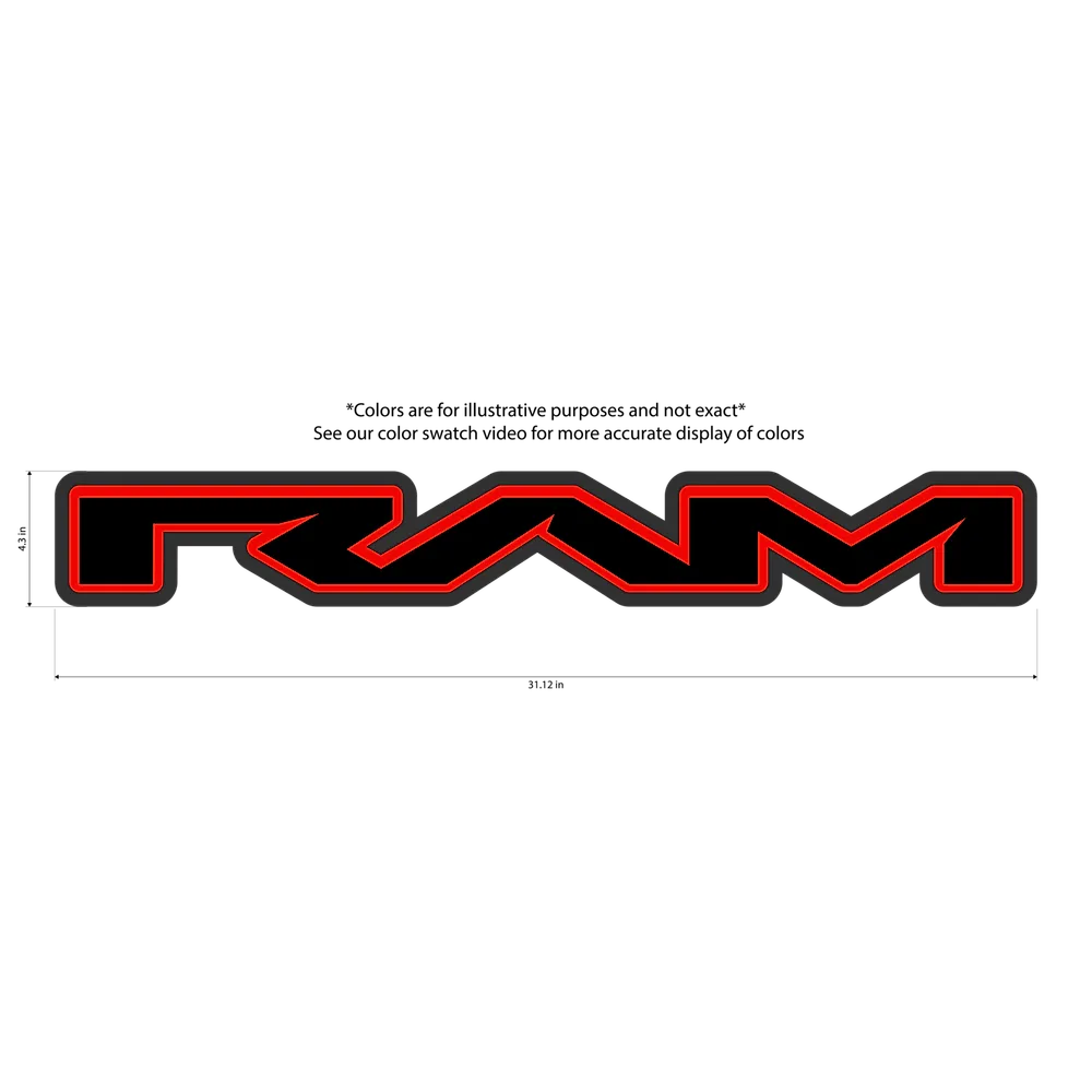 2019+ RAM 1500 Tailgate Replacement Badge — Exotic Innovations product image 3