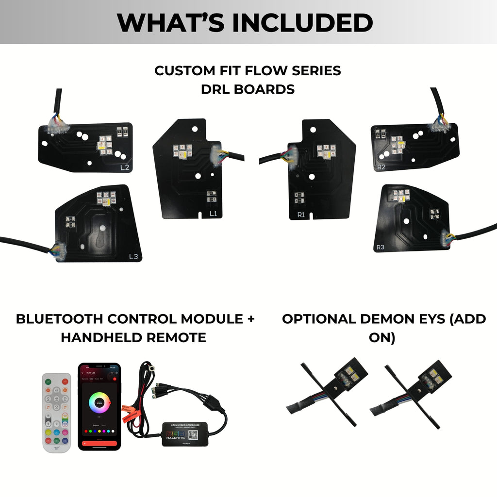 RGB Halo Kits Ram 1500 / TRX RGBW DRL Boards (2019-2024)