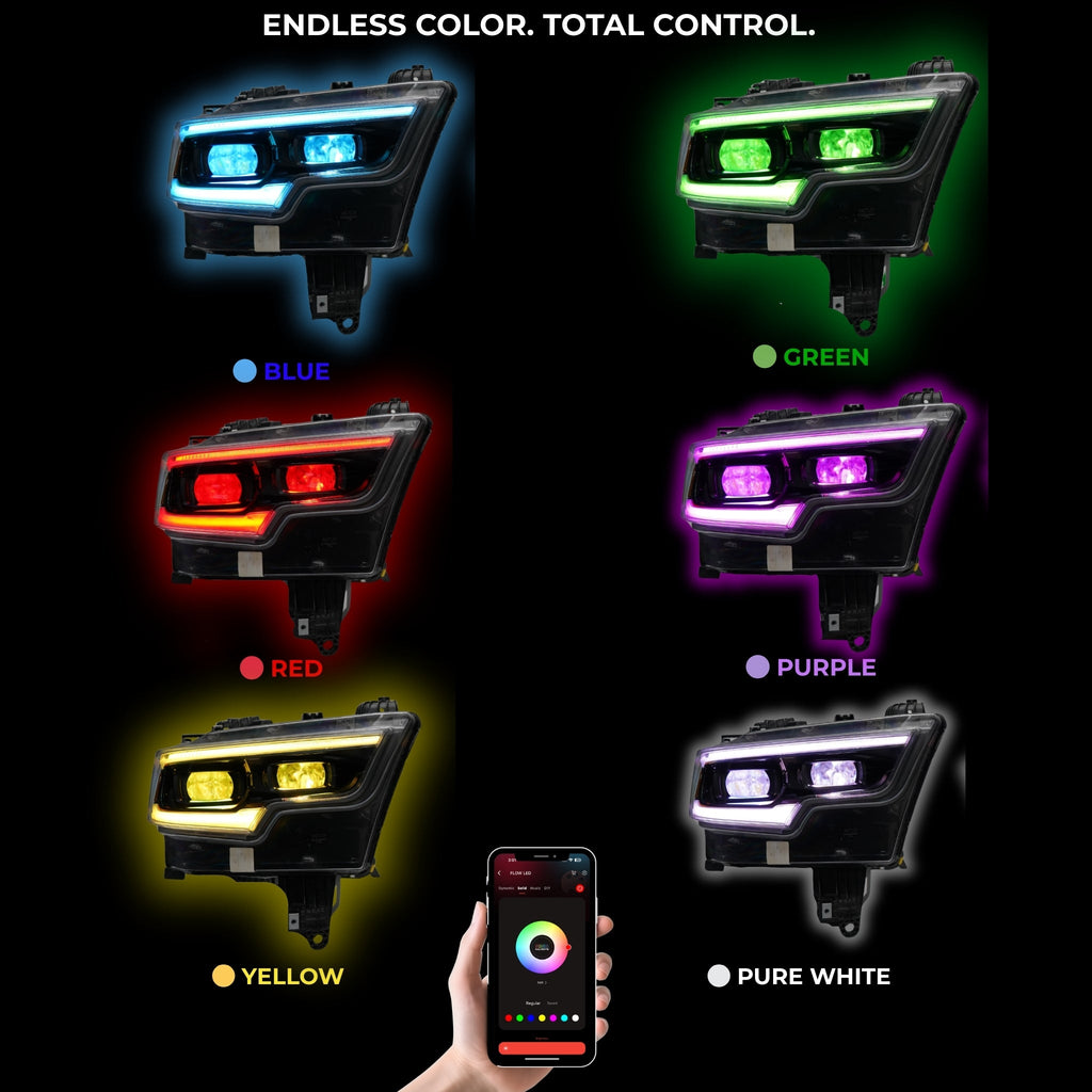 RGB Halo Kits Ram 1500 / TRX RGBW DRL Boards (2019-2024)