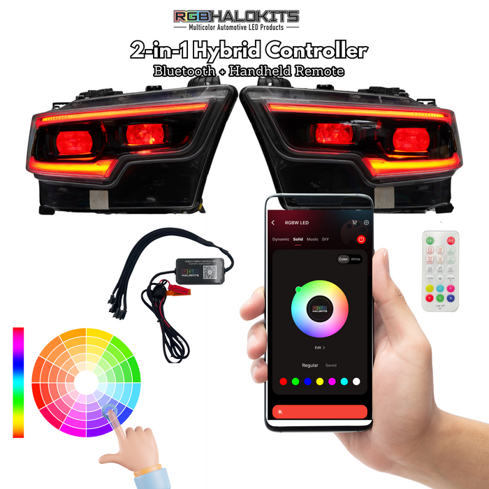RGB Halo Kits Ram 1500 / TRX RGBW DRL Boards (2019-2024)
