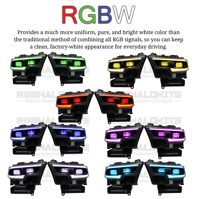 RGB Halo Kits Ram 1500 / TRX RGBW DRL Boards (2019-2024)