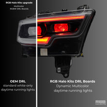 Load image into Gallery viewer, RGB Halo Kits Ram 1500 / TRX RGBW DRL Boards (2019-2024)