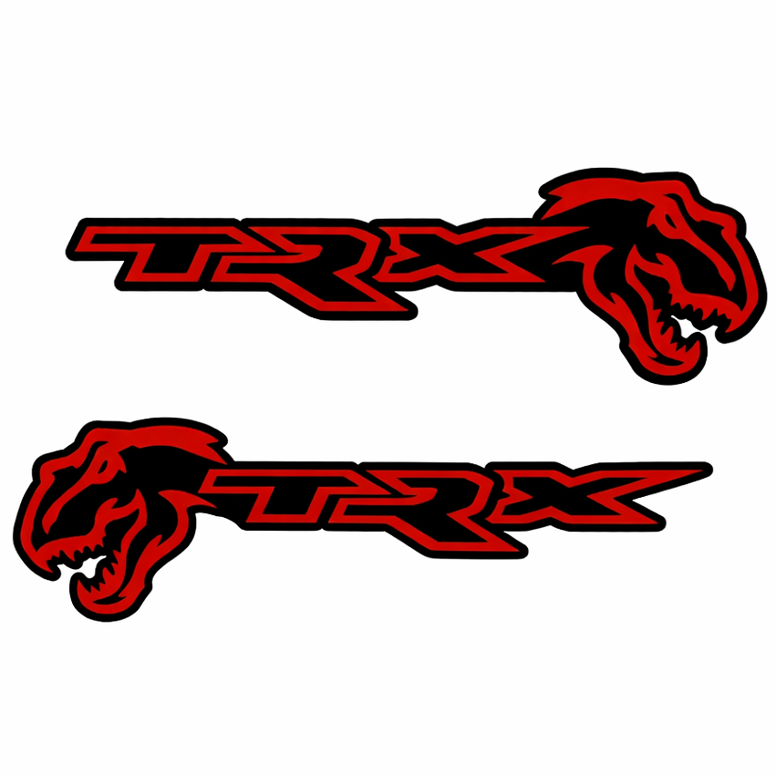 Ram 1500 TRX RHO T-Rex Design 2 Combo Badge Pair