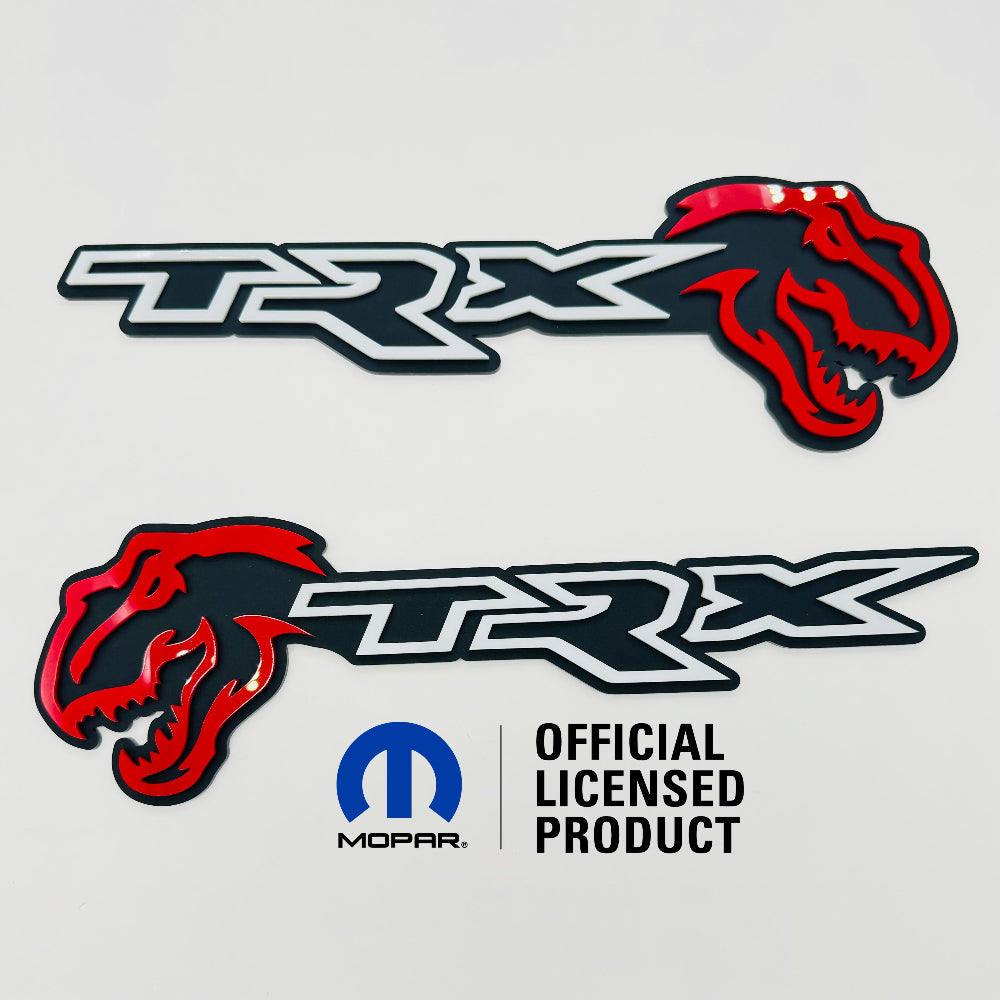 Ram 1500 TRX RHO T-Rex Design 2 Combo Badge Pair