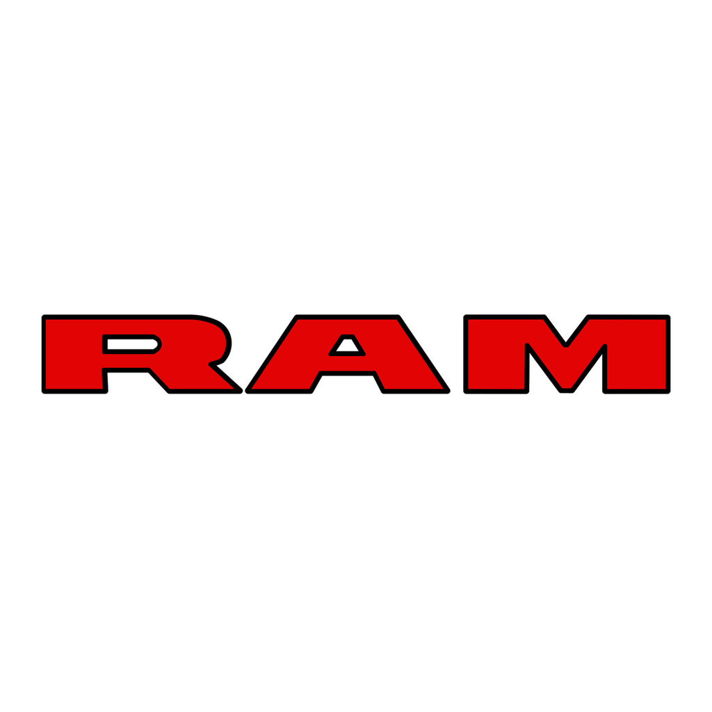 Ram 1500 TRX RHO Tailgate Letters 28x3.5in