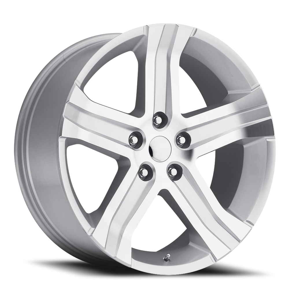 Ram Truck Rt Replica Wheels Silver Machine Face Factory Reproductions FR 69-Wheels - Cast-Factory Reproductions-746241444509-22x9 5x5.5 +20 HB 77.8-
