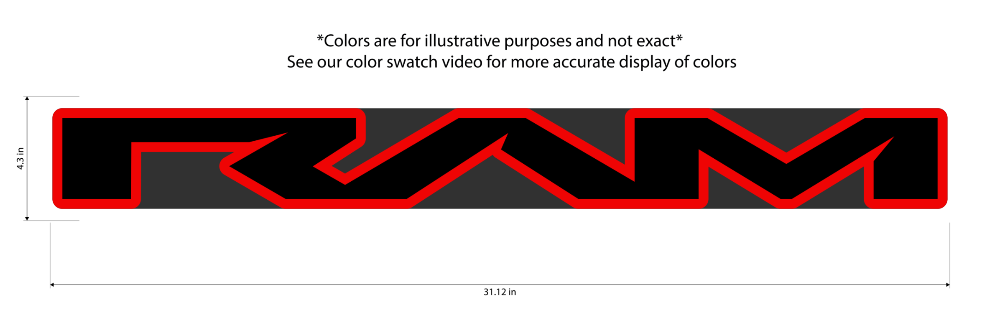 RAM TRX grille emblem replacement badge designed for factory mounting points