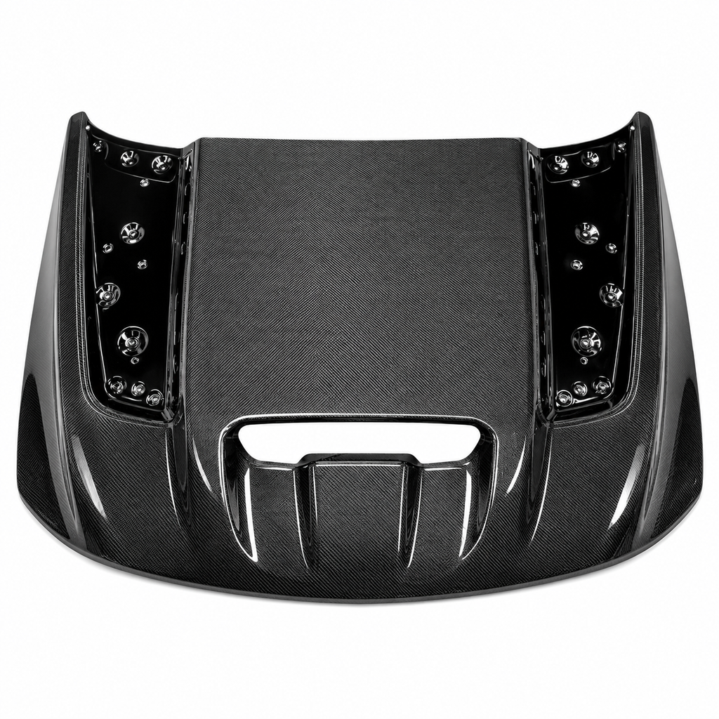 Black Ops carbon fiber hood for 2021-2026 Ram 1500 TRX and 2025-2026 RHO